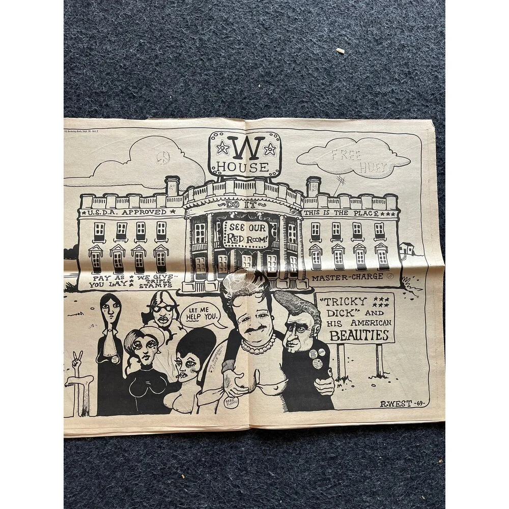 1970s Berkeley Barb Newspaper: Black Panther Party, CounterCulture Relic